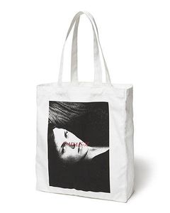 グラフィックプリント トートバッグ - Graphic Print Tote Bag WHITE