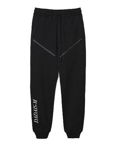 ジップスウェットパンツ - Zip Sweatpant - BLACK