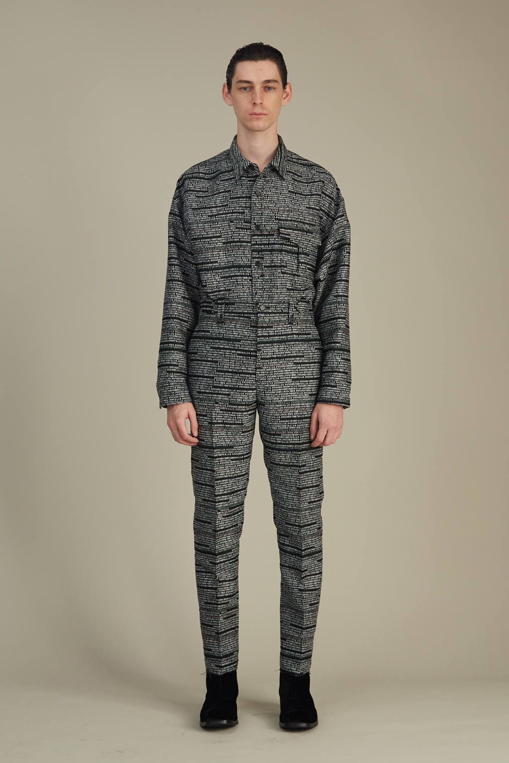 ジャガードシャツ- Patch-pocket Jacquard Shirt