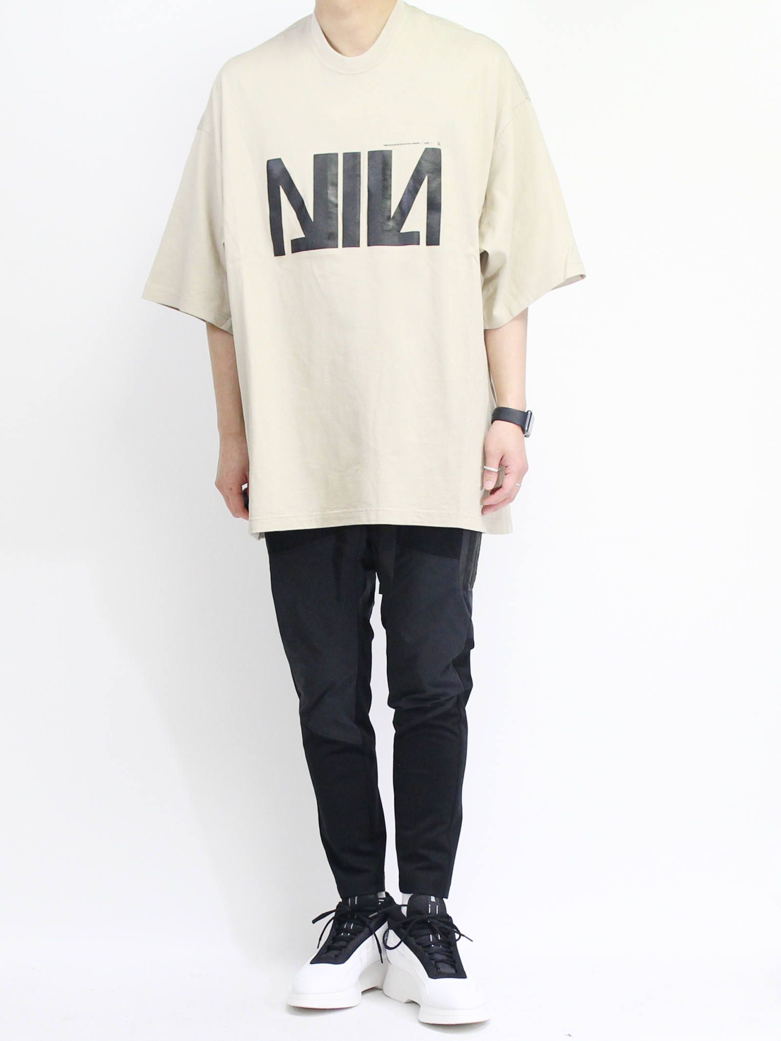 NILoS - ニルズビッグTシャツ - NIL BIG T-SHIRT - white | ADDICT WEB 