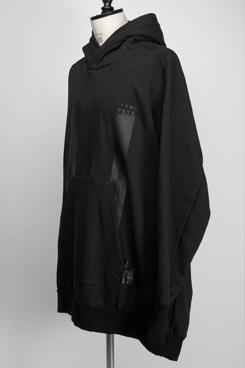 家紋ビッグフーディー - KAMON BIG HOODIE - BLACK