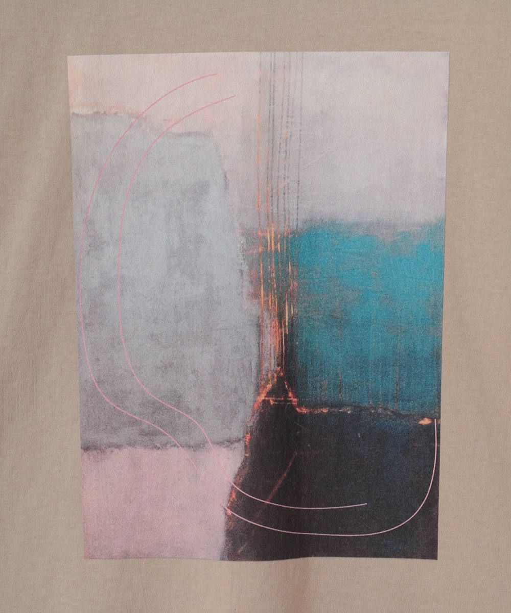 アートTシャツ -   	 ART T/S BEIGE