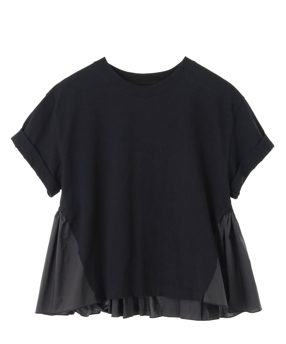 CLANE - バックフリルTシャツ - BACK FRILL T/S BLACK | ADDICT WEB SHOP