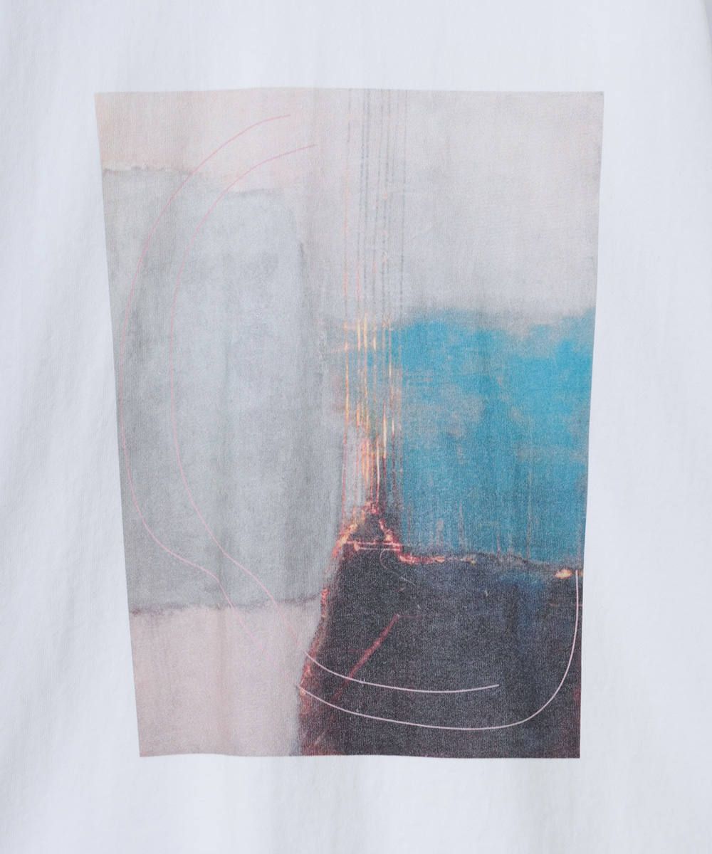 アートTシャツ -   	 ART T/S WHITE/S