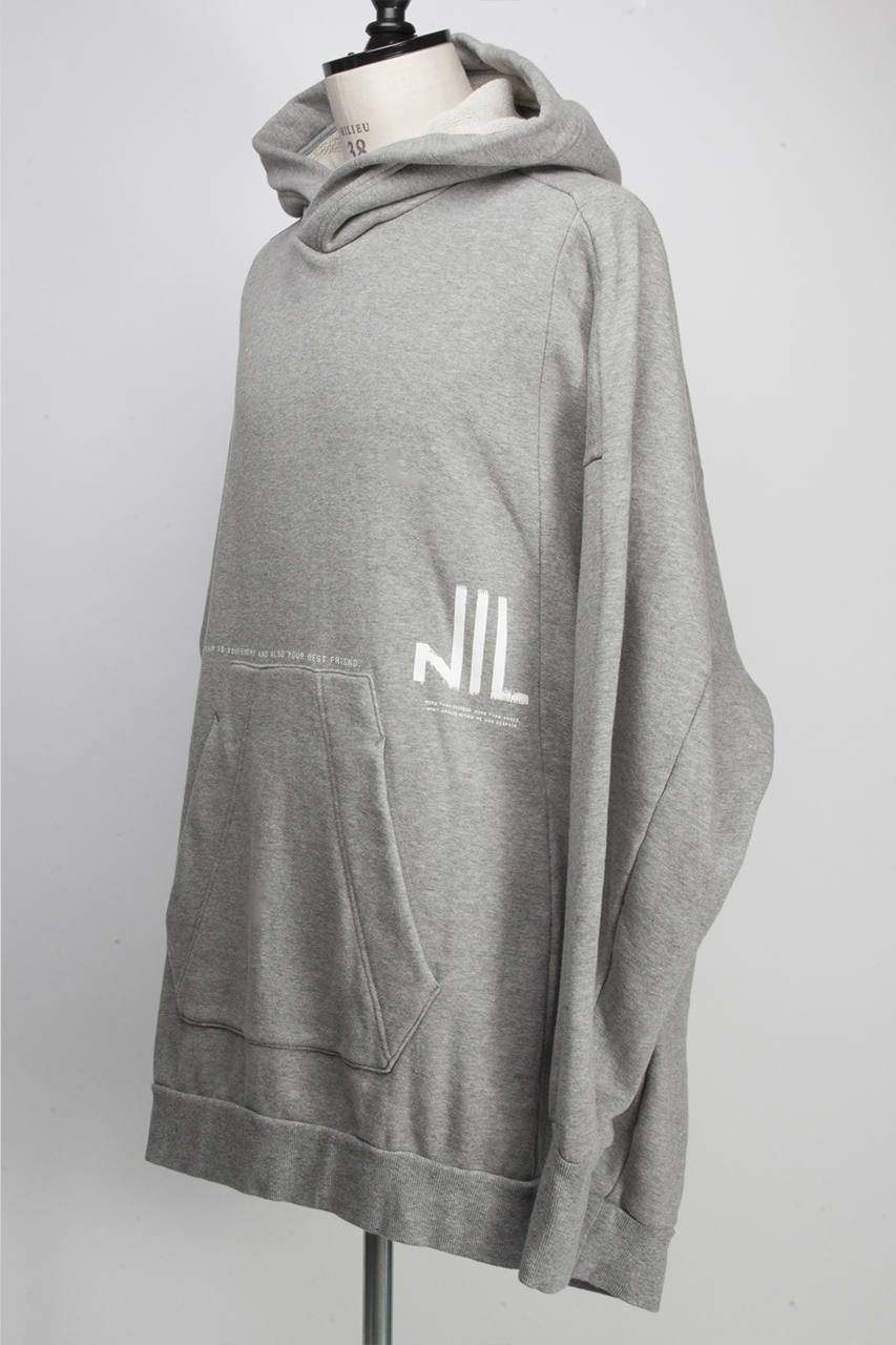 NILoS - ニルズビッグフーディー - Nil Big Hoodie - GREY | ADDICT