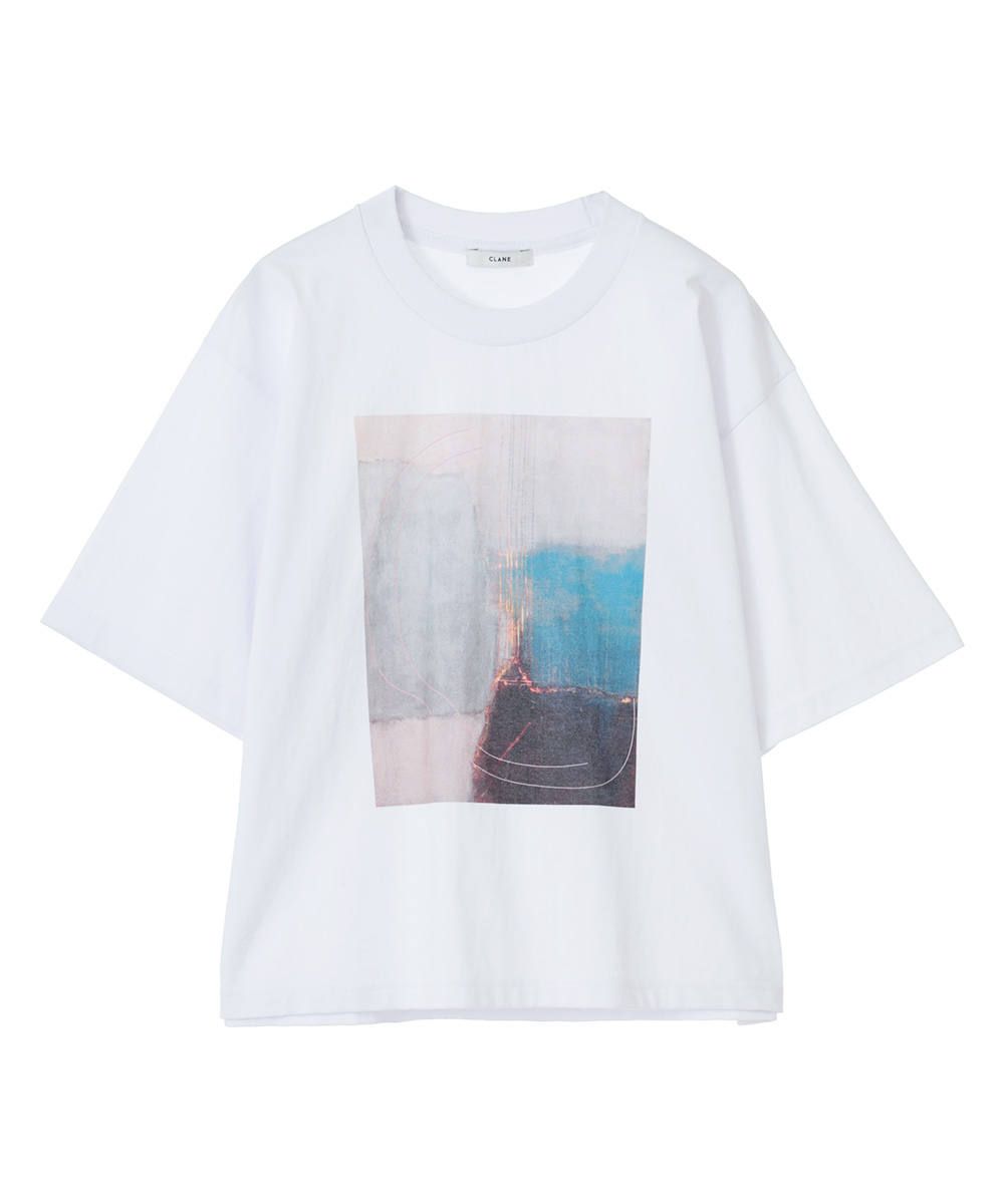 アートTシャツ -   	 ART T/S WHITE/S