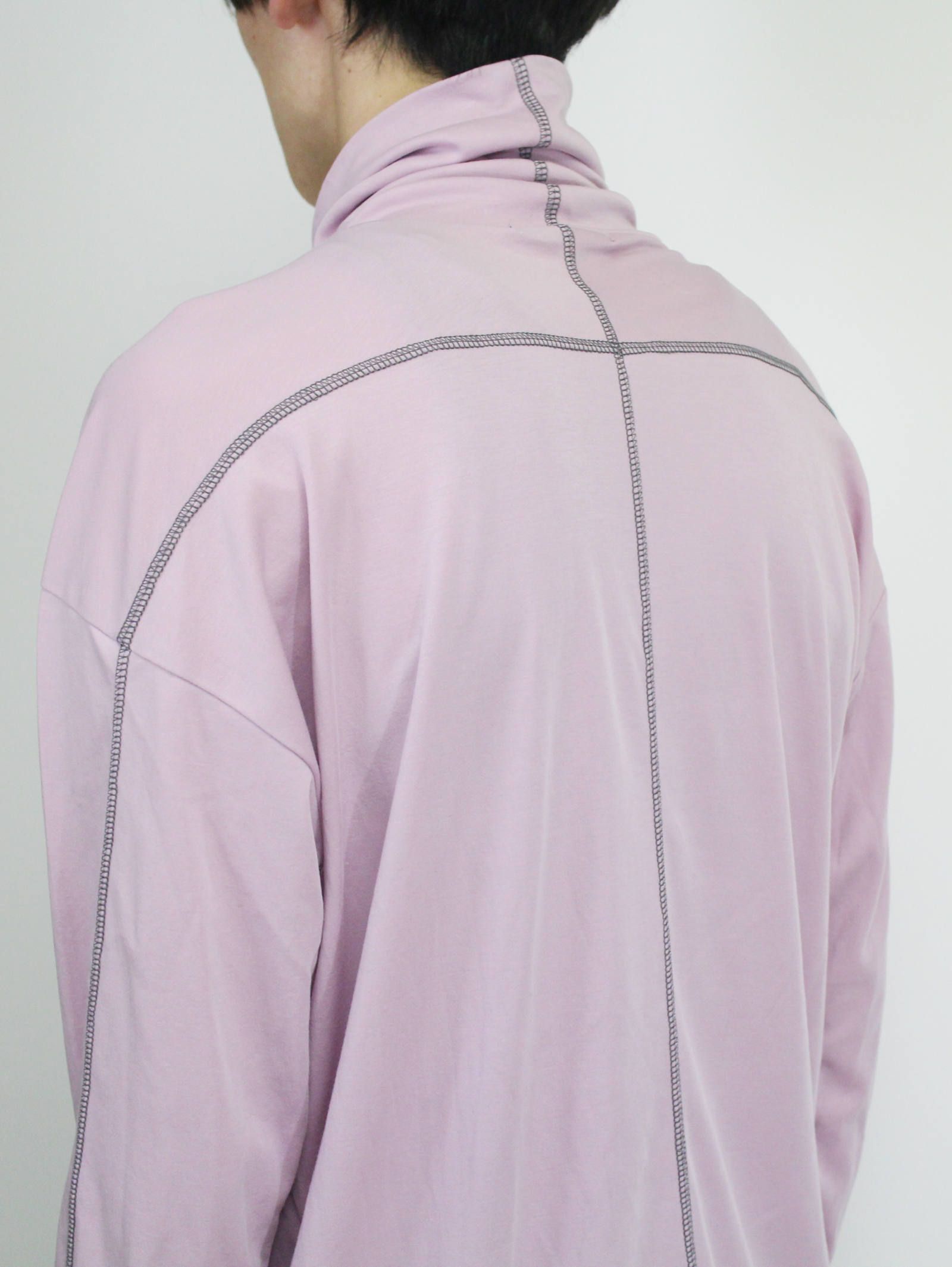 スムース長袖Tタートル - PINK