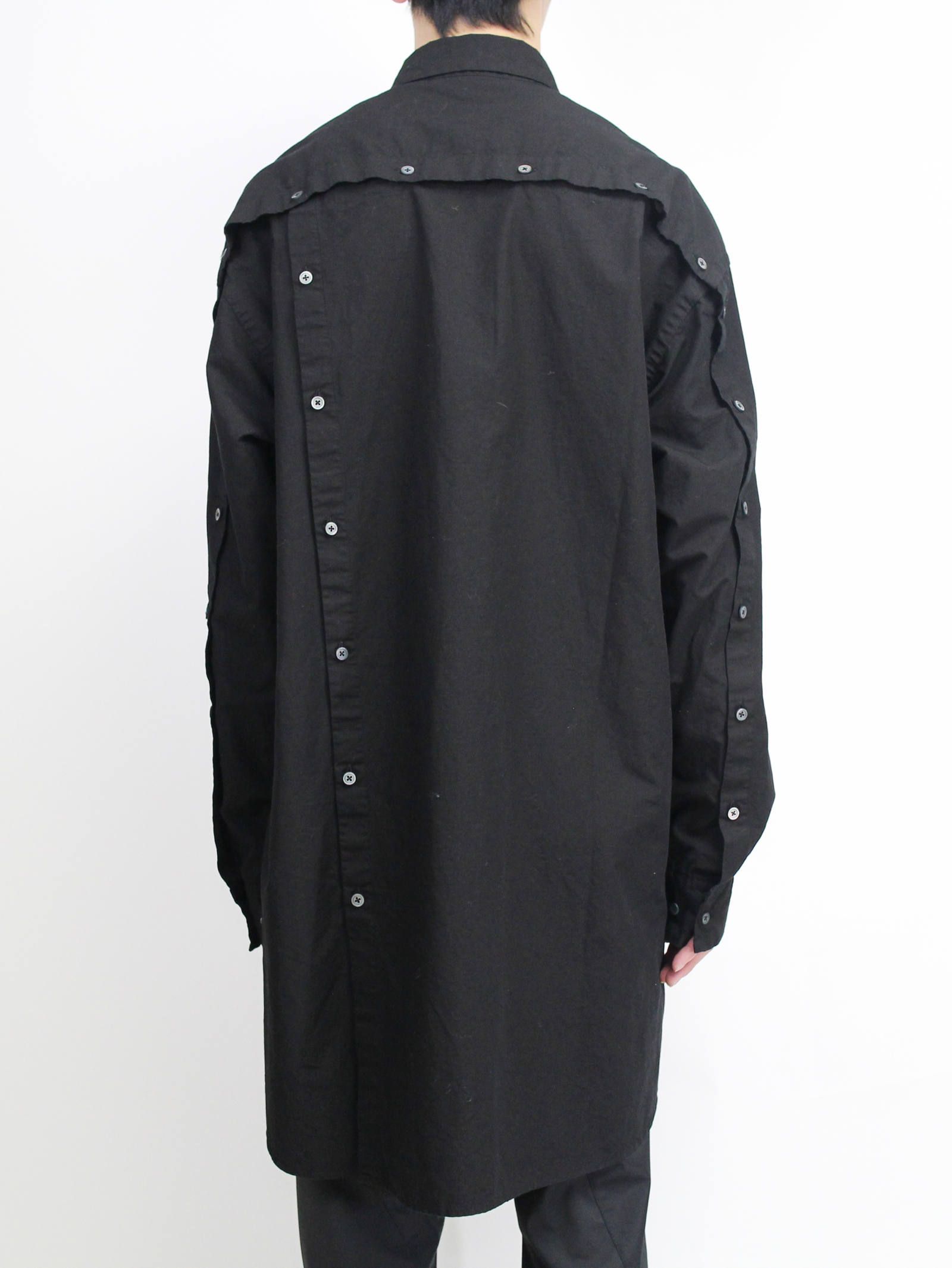 綿麻ロングシャツ