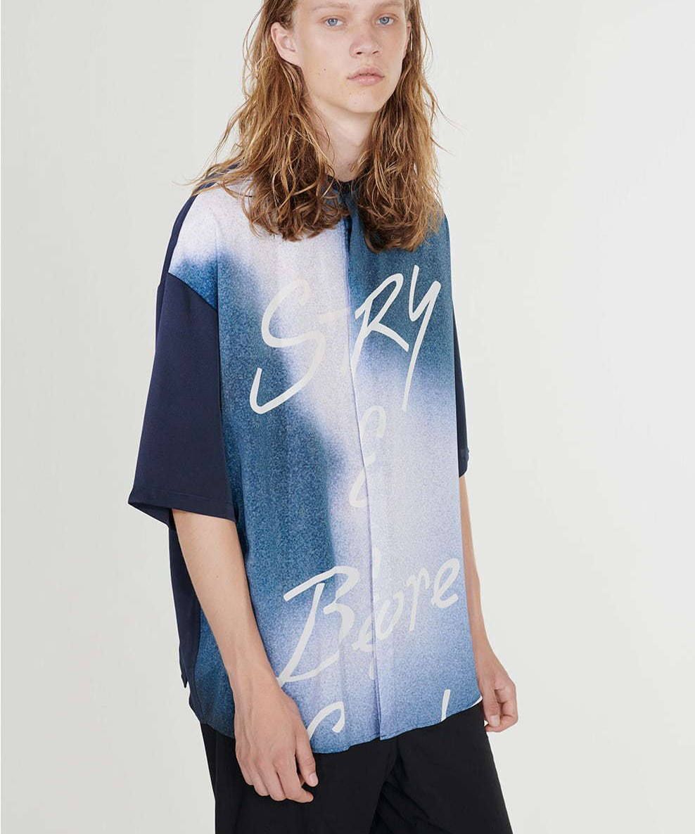 FIT MIHARA YASUHIRO - PANNEL PRINTED SHIRT | ADDICT WEB SHOP
