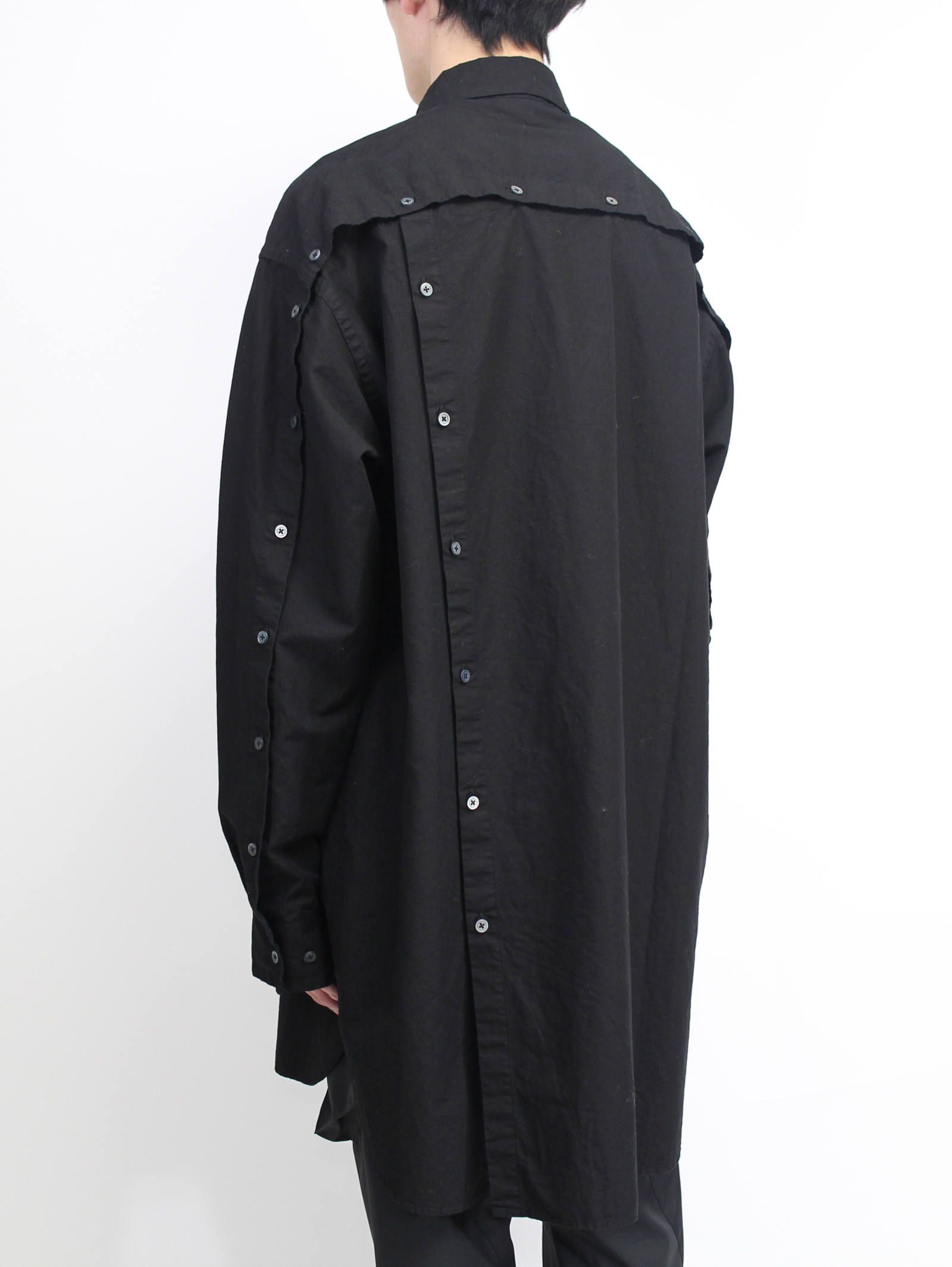 綿麻ロングシャツ