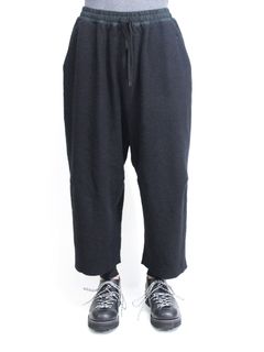 縮絨ワイドパンツ