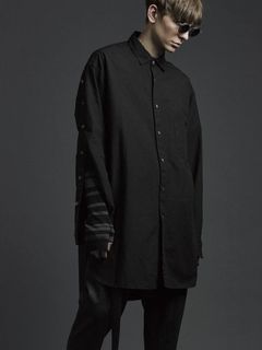 綿麻ロングシャツ
