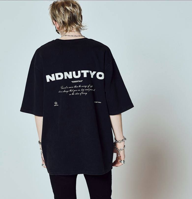 NIL DUE / NIL UN TOKYO - スウェットビッグTシャツ - SWEAT BIG TEE USED BLACK | ADDICT  WEB SHOP