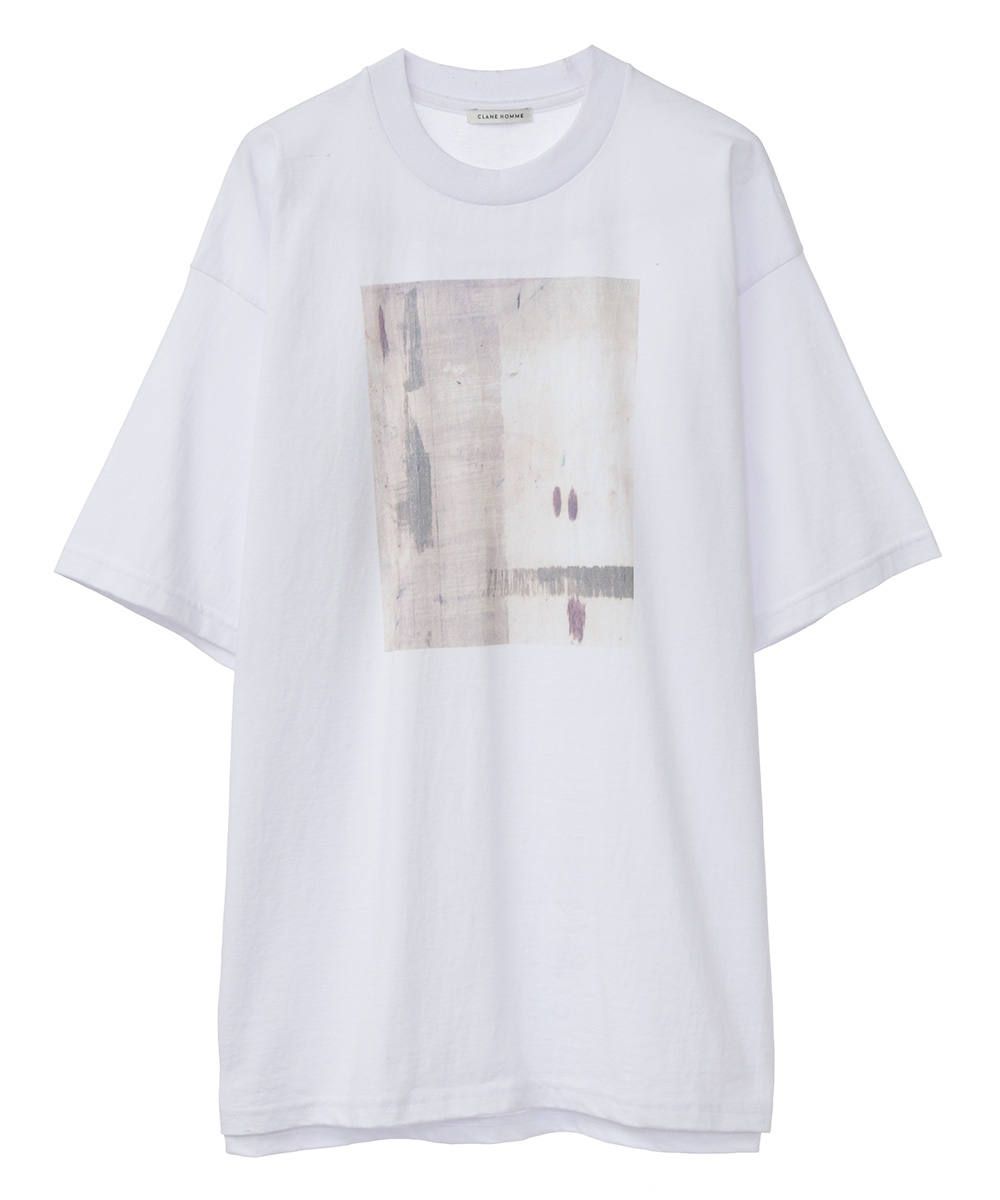 CLANE HOMME - アートTシャツ 0811 ( メンズ ) - ART T/S WHITE