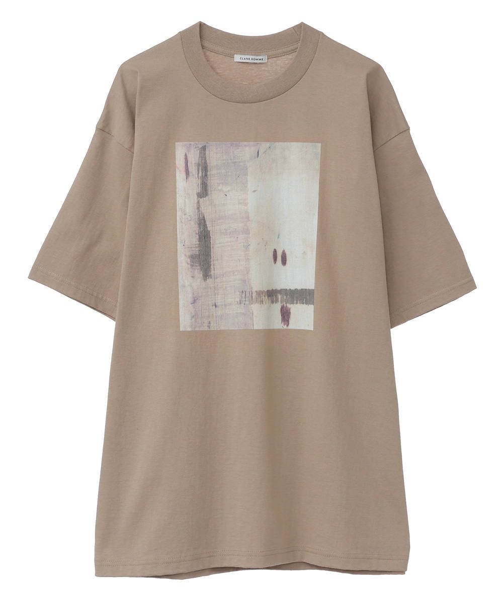 CLANE HOMME - アートTシャツ 0811 ( メンズ ) - ART T/S BEIGE | ADDICT WEB SHOP
