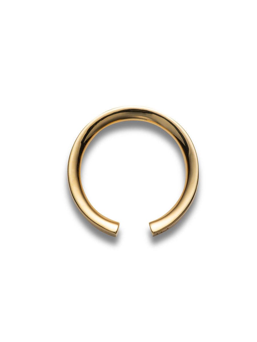 【片耳用】イヤーカフ EAR CUFF HEMI 303（YW）｜イエローゴールドカラー・ユニセックスアクセサリー