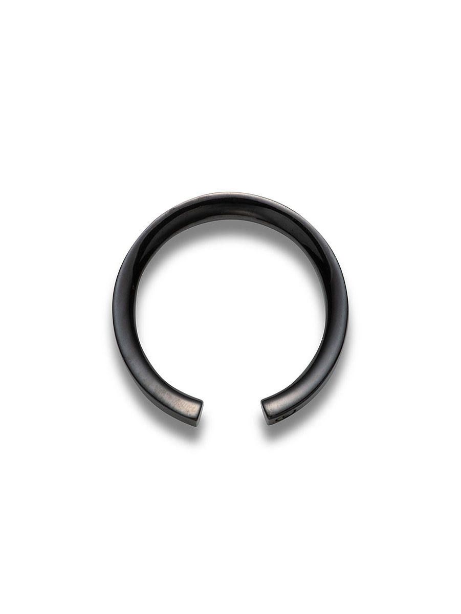 【片耳用】イヤーカフ EAR CUFF HEMI 303（BK）｜ブラックカラー・ユニセックスアクセサリー