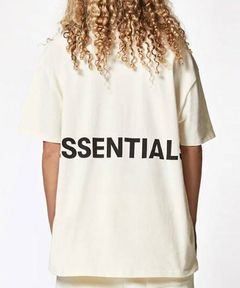 ESSENTIALS ロゴプリント半袖 プリントTシャツ - CREAM