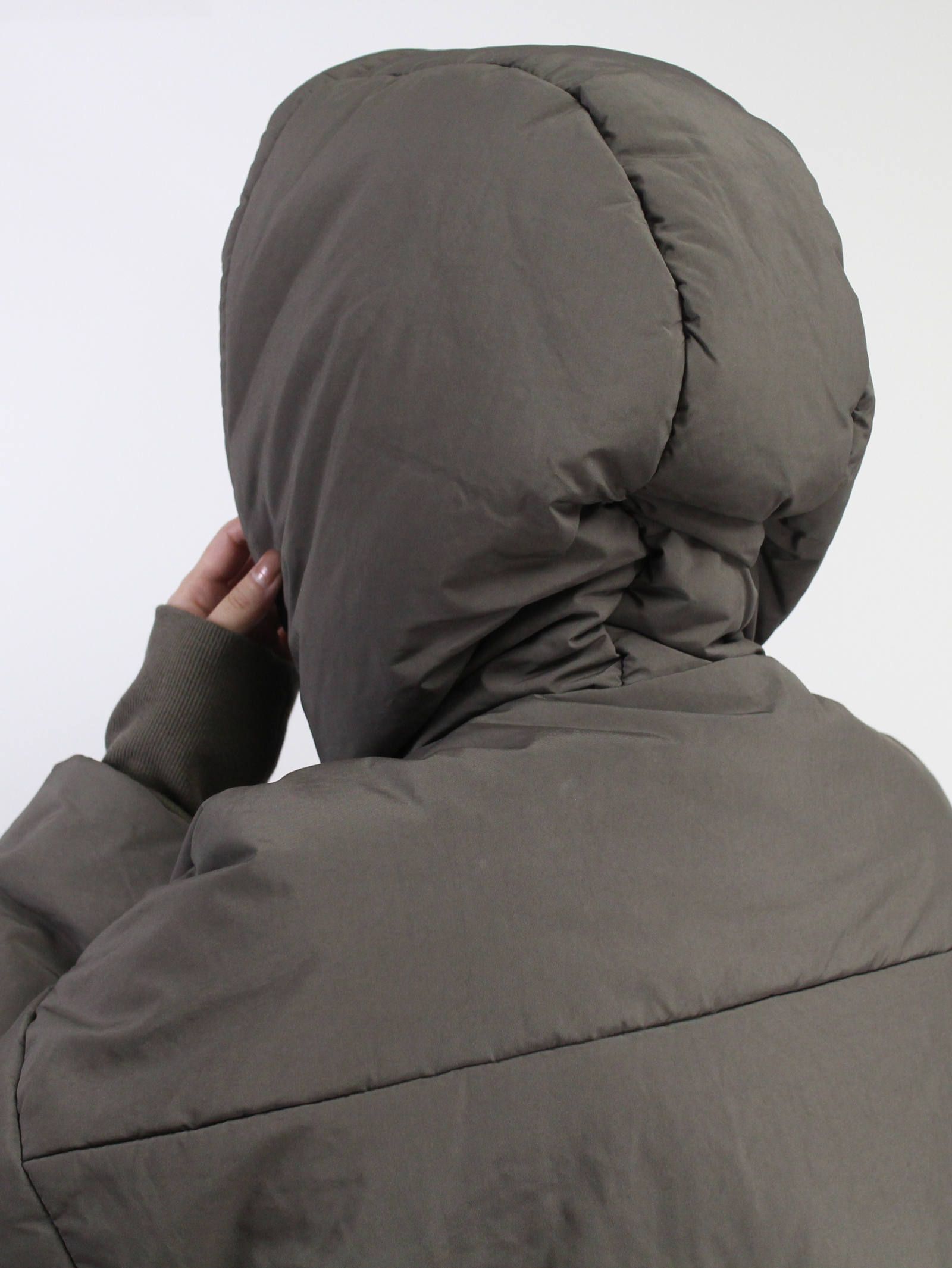 NILoS - フードジャケット - FIXED PADDING HOODED JACKET - DUST