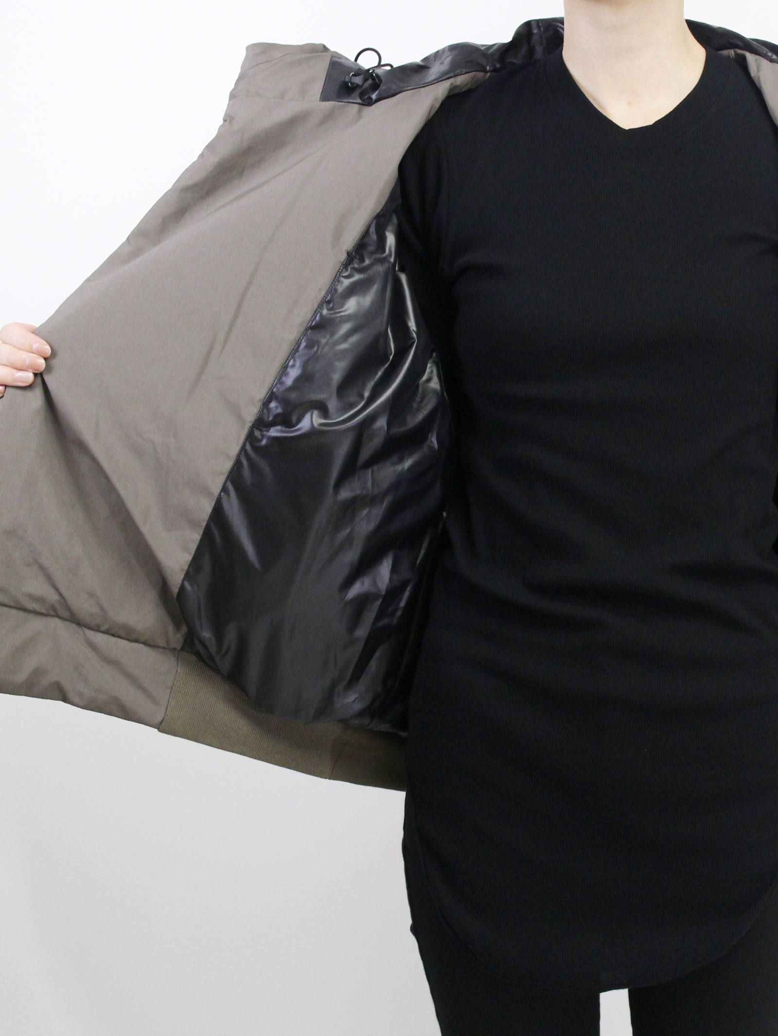 フードジャケット - FIXED PADDING HOODED JACKET - DUST