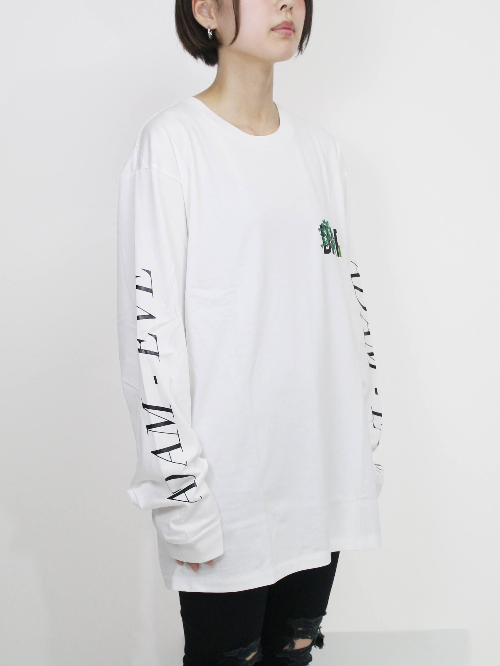 ロゴカットソー - DADA Logo Long Sleeve T-shirt  WHITE