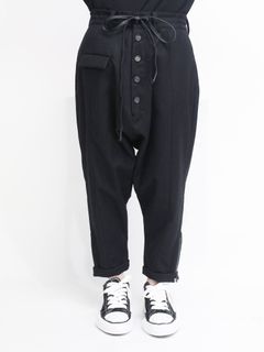 コーティングフラノサルエルパンツ