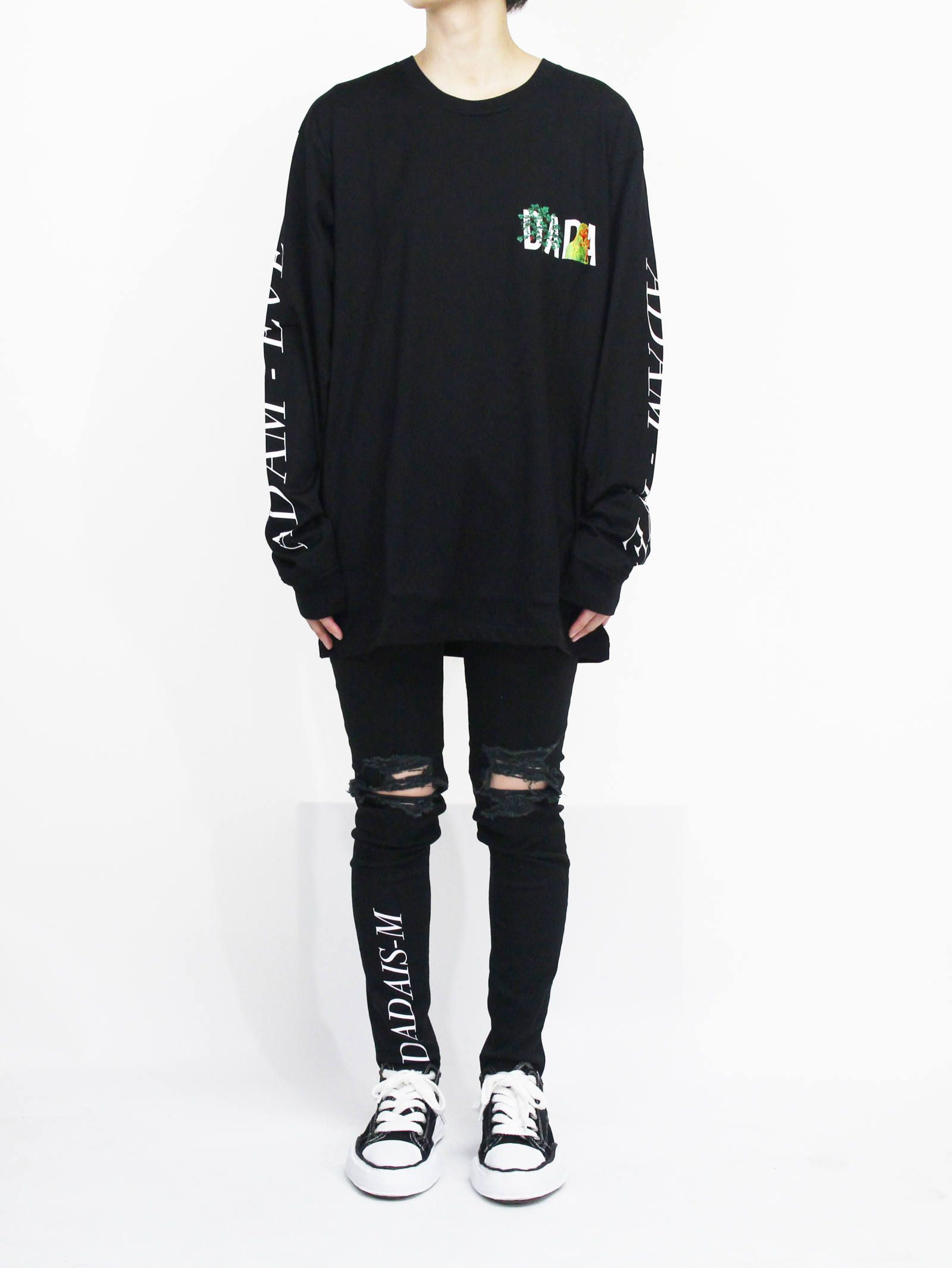 ロゴカットソー - DADA Logo Long Sleeve T-shirt  BLACK