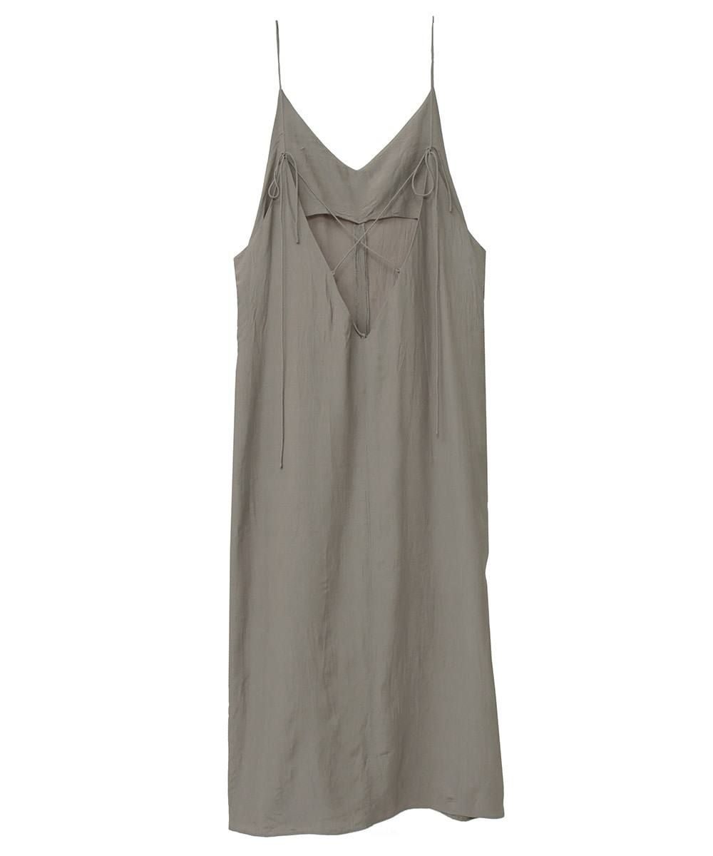 CLANE - キャミソール - CENTER SLIT WRINKLE CAMISOLE MOSS