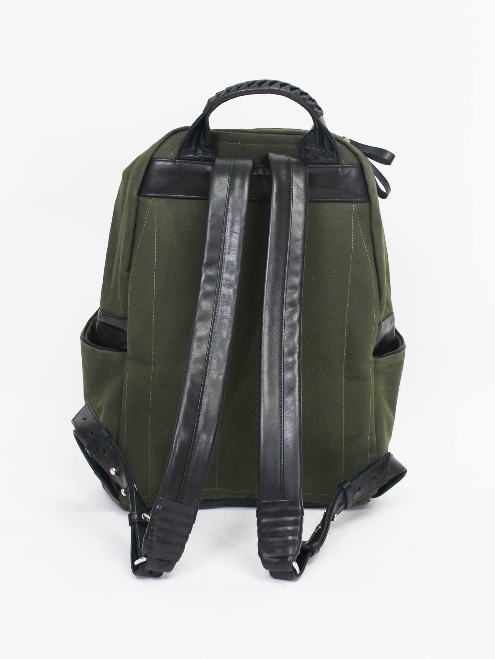 タワーリュック - Tower Ruck Canvas × Cow Leather - KHIKI
