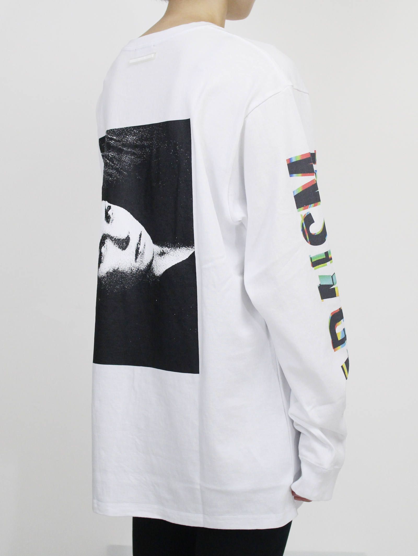 グラフィックプリントロングスリーブT - Graphic Print Long Sleeve Pocket T-shirt WHITE