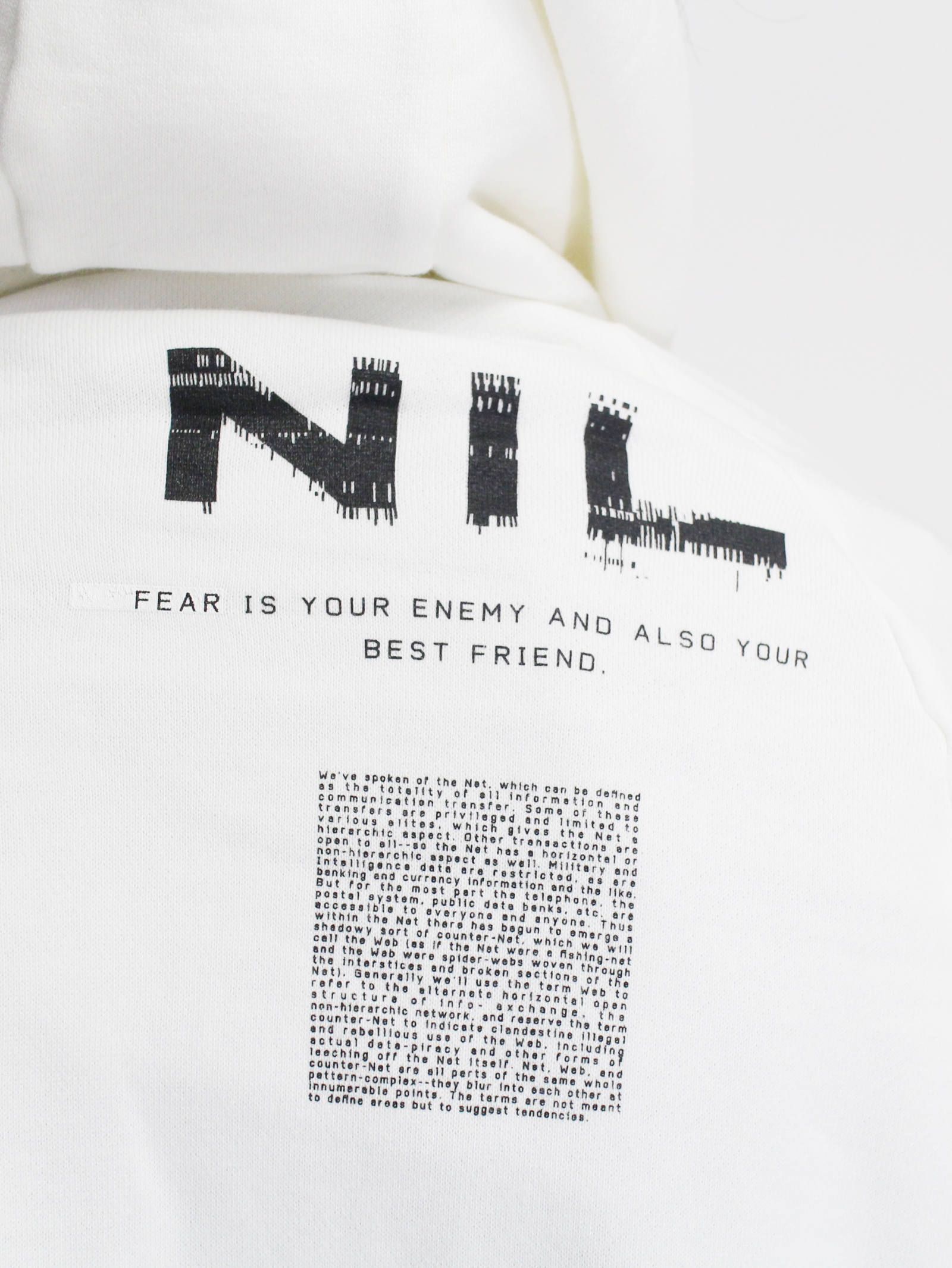 家紋ビッグフーディー - KAMON BIG HOODIE - WHITE