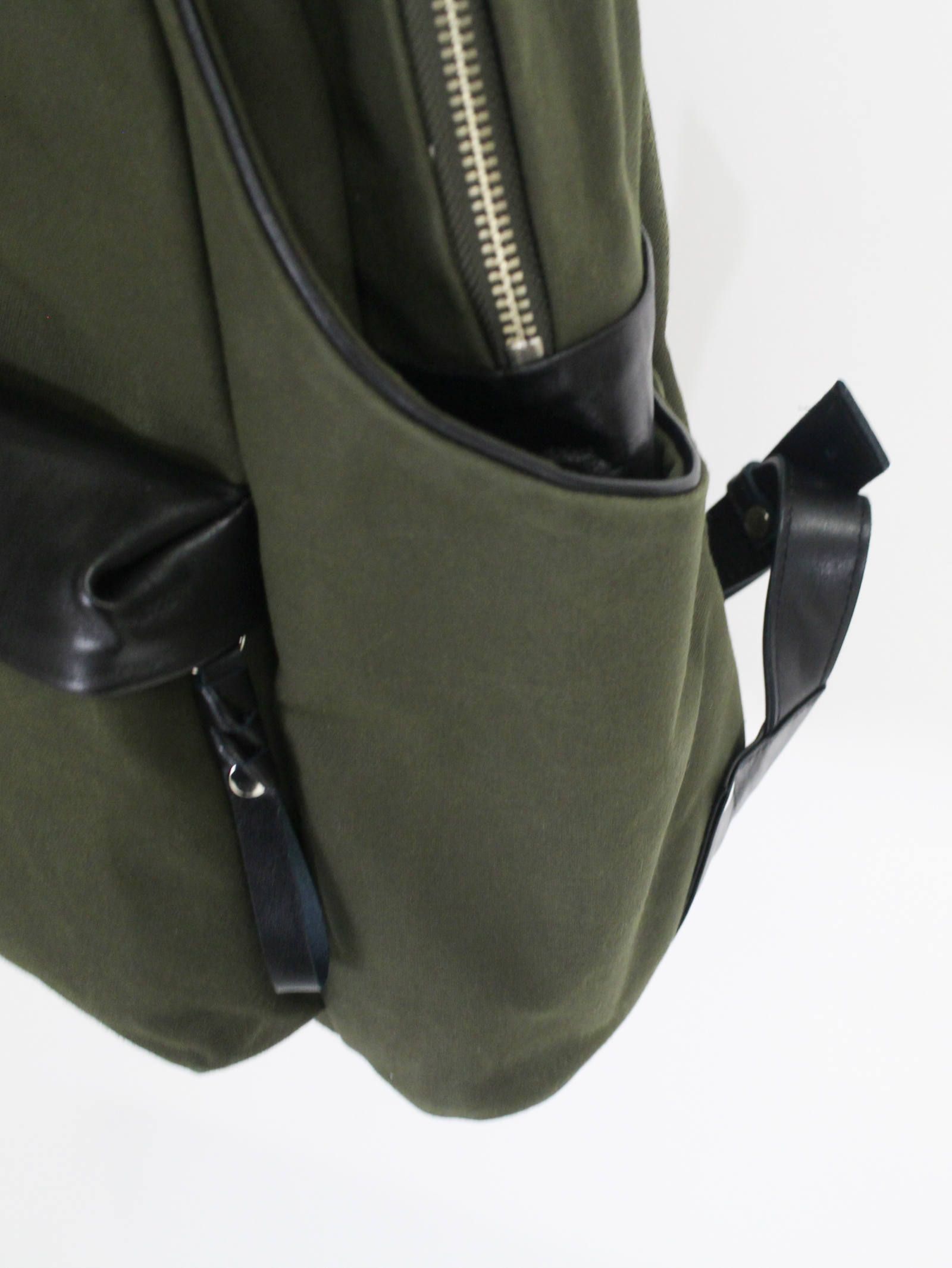 タワーリュック - Tower Ruck Canvas × Cow Leather - KHIKI