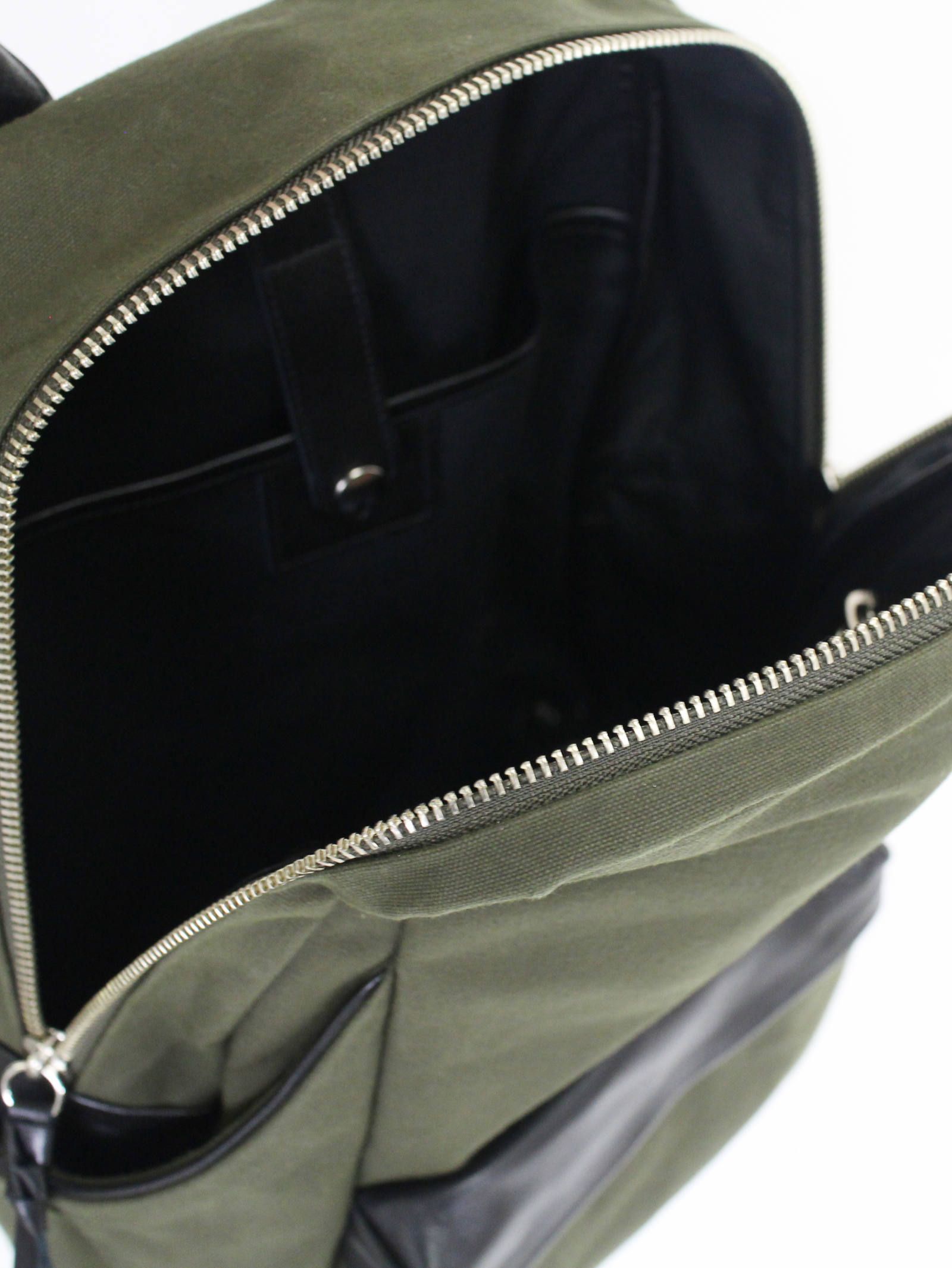 タワーリュック - Tower Ruck Canvas × Cow Leather - KHIKI