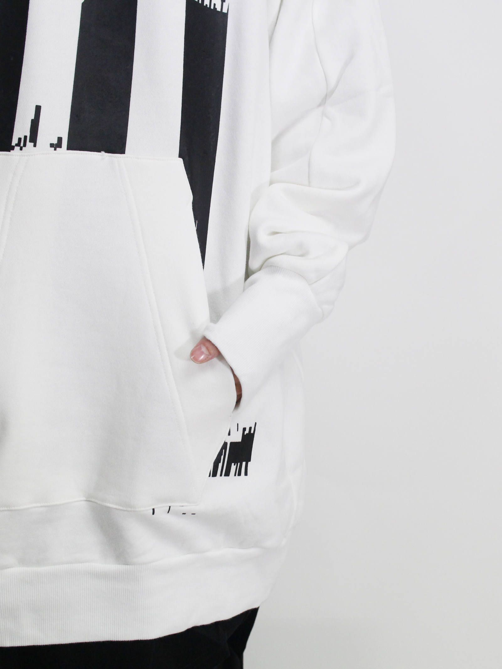 家紋ビッグフーディー - KAMON BIG HOODIE - WHITE