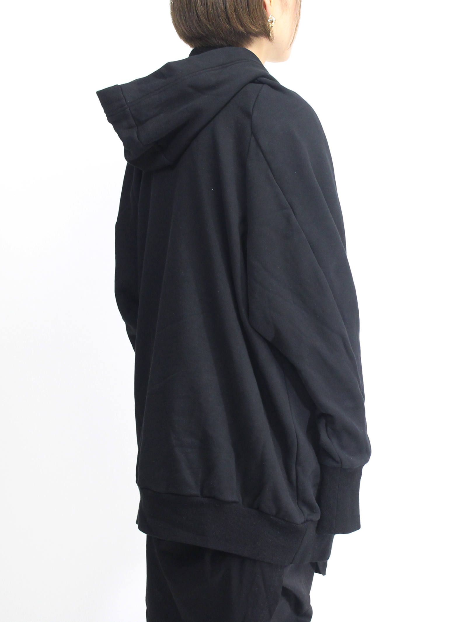 家紋ビッグフーディー - KAMON BIG HOODIE - BLACK