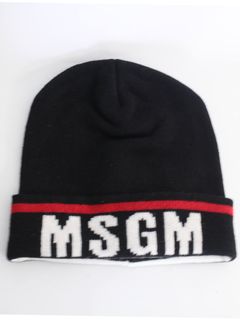 ニットキャップ - BEANIE HAT WITH LOGO MSGM