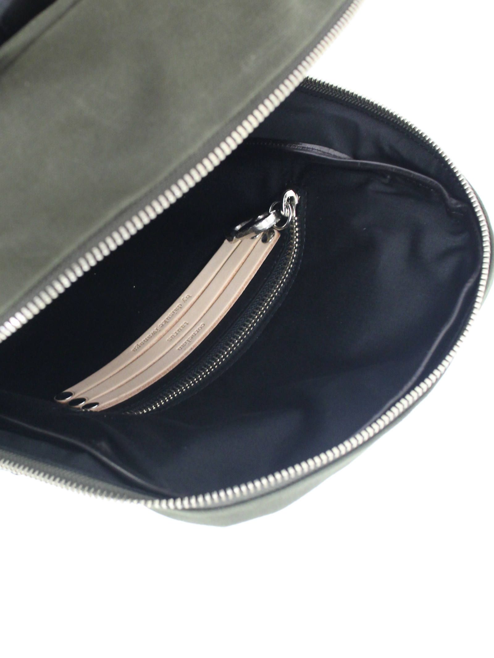 タワーリュック - Tower Ruck Canvas × Cow Leather - KHIKI