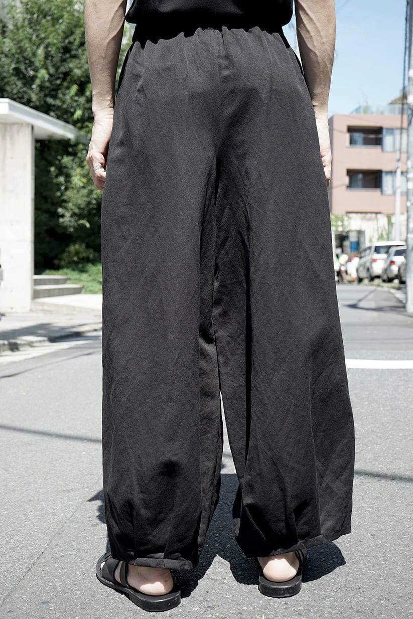 kujaku - 【2020SS】 藤パンツ - fuji pants - BLACK | ADDICT WEB SHOP