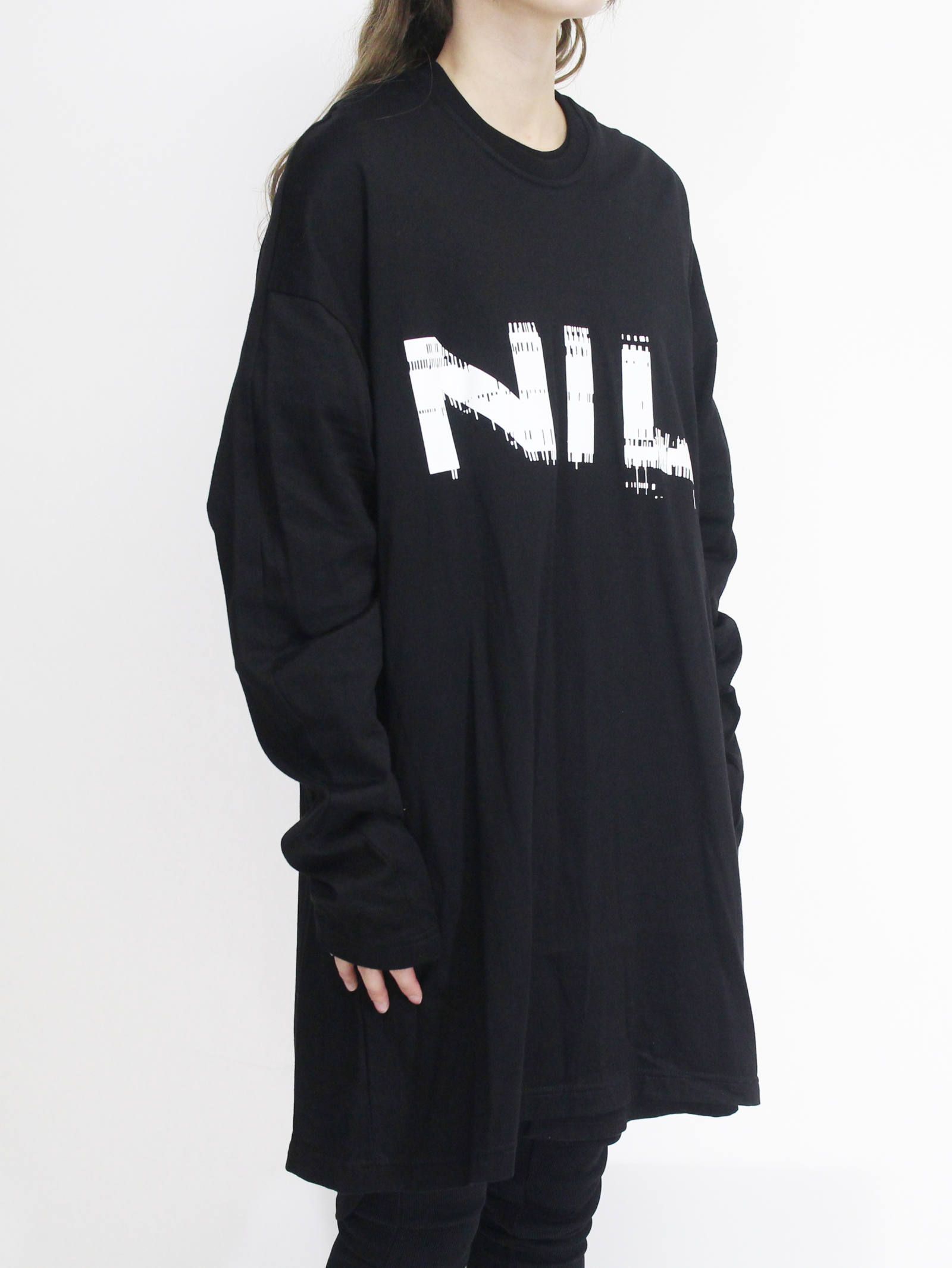 ニルズロングスリーブカットソー - NIL LONG SLLEVE SHIRT / BLACKxWHITE