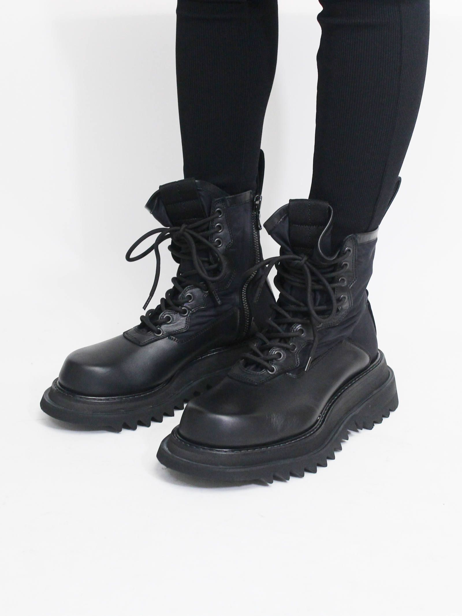 JULIUS - サイドジップコンバットブーツ - SIDE ZIP COMBAT BOOTS | ADDICT WEB SHOP