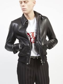 【山下智久 着用】 ラムワックスネイキッドA2レザーブルゾン