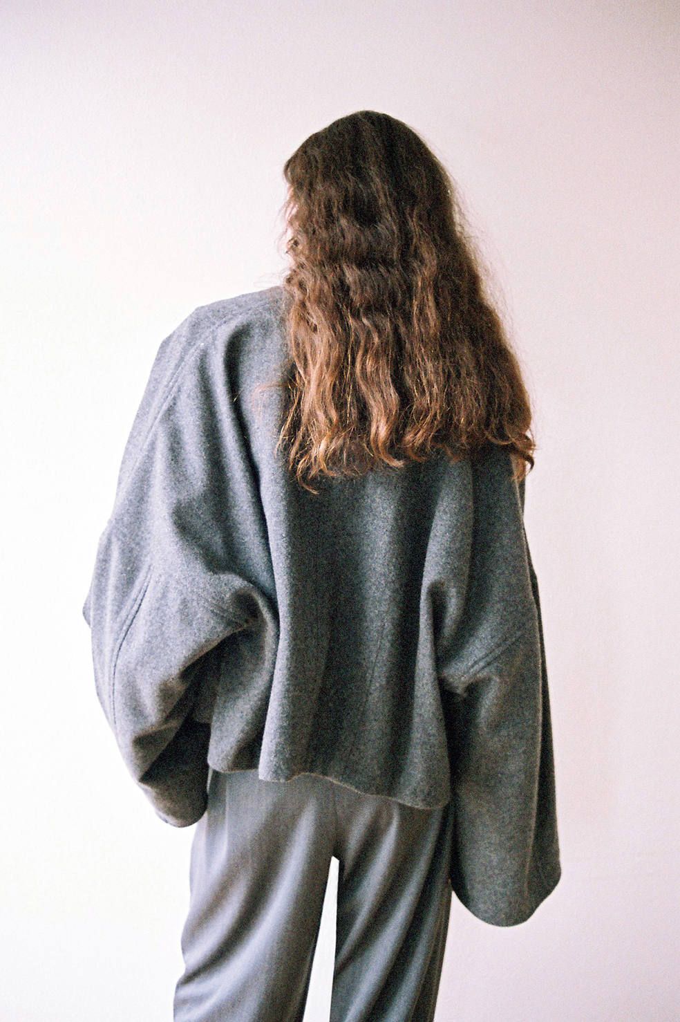 CLANE - ノーカラーワイドブルゾン - NO-COLLAR WIDE BLOUSON - GREY