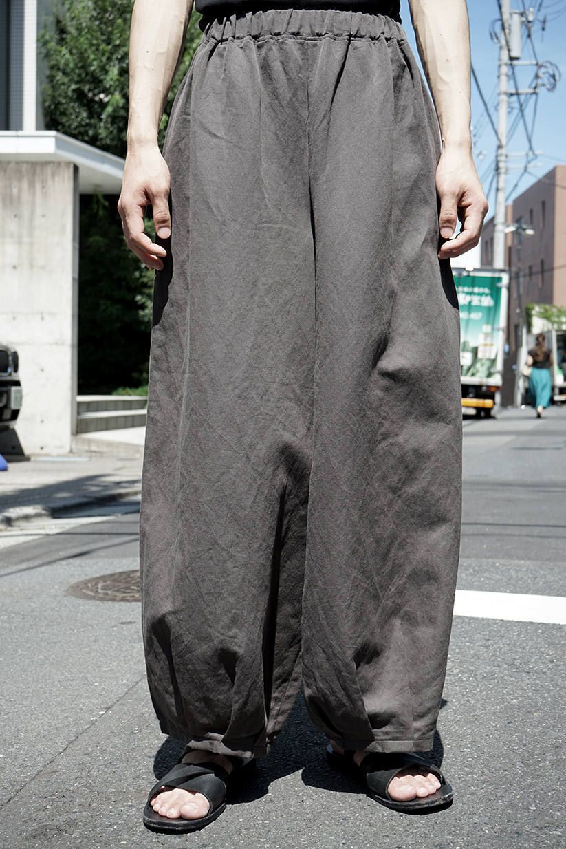 kujaku - 【2020SS】 藤パンツ - fuji pants - CHARCOAL | ADDICT WEB SHOP