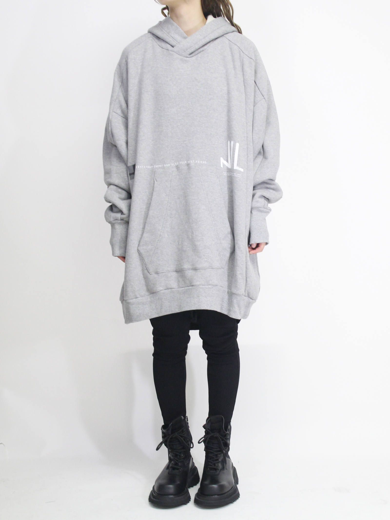 ニルズビッグフーディー -   Nil Big Hoodie - GREY