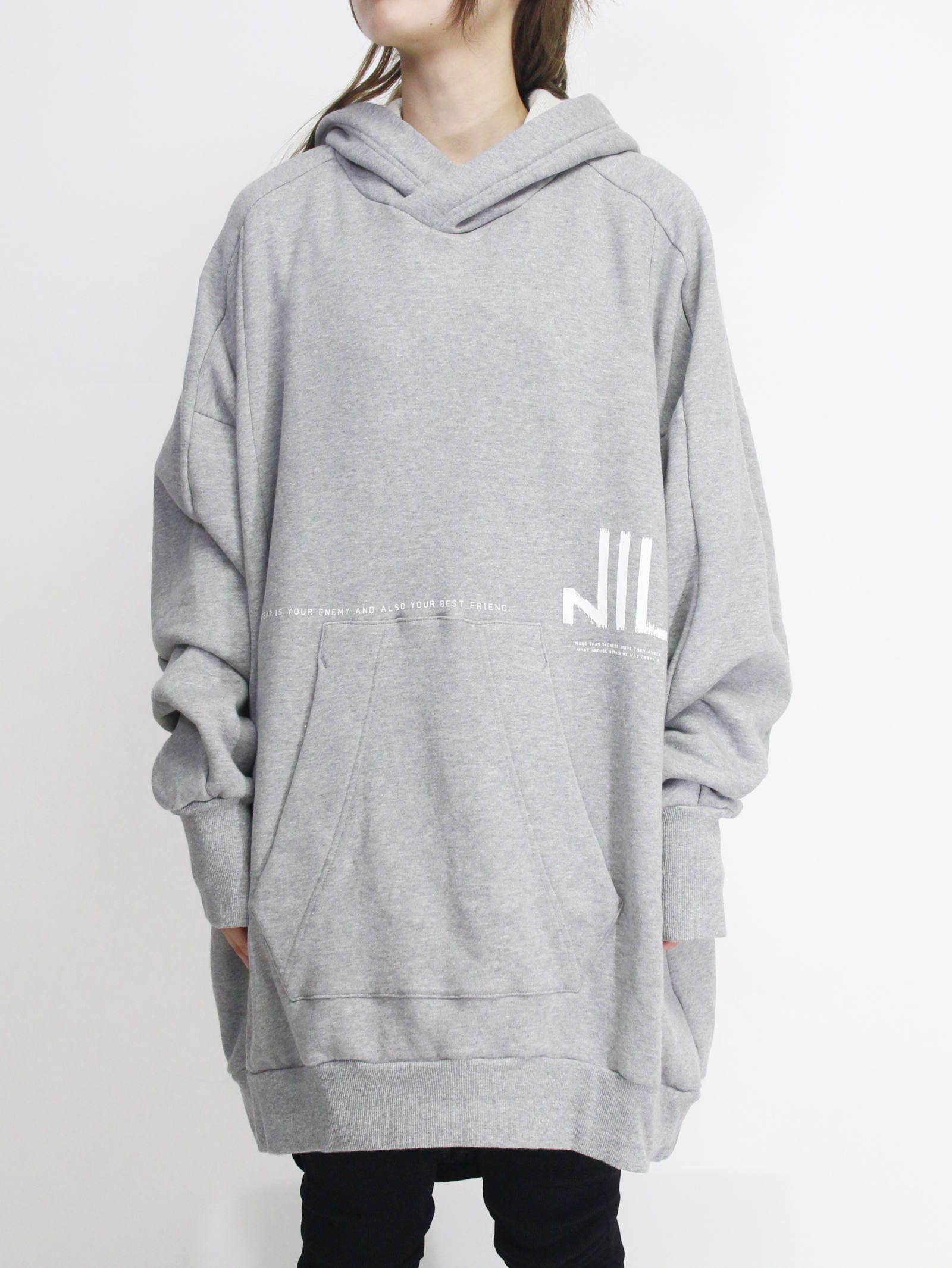 NILoS - ニルズビッグフーディー - Nil Big Hoodie - GREY | ADDICT WEB SHOP