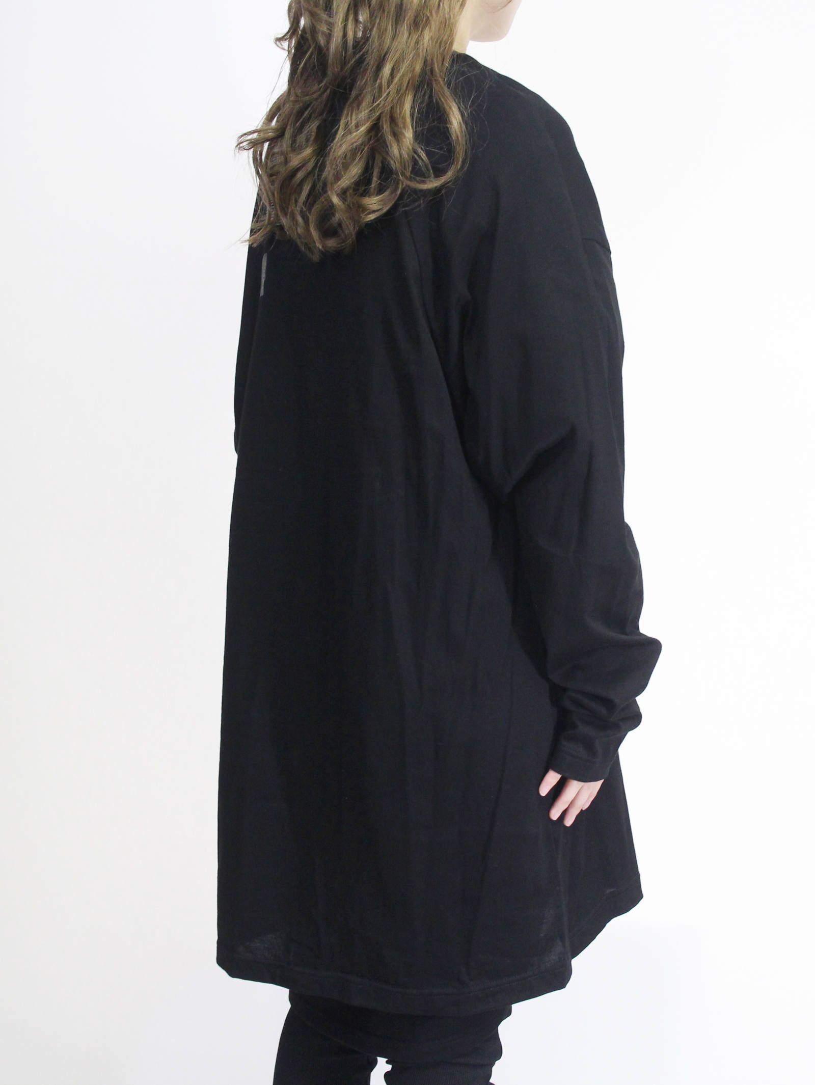 ニルズロングスリーブカットソー - NIL LONG SLLEVE SHIRT / BLACKxWHITE