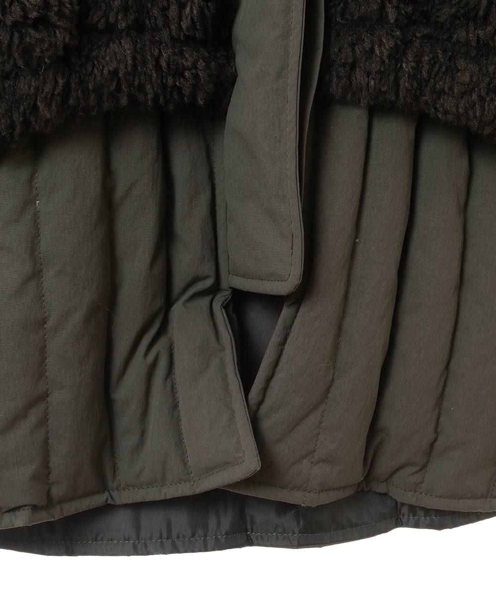 CLANE - レイヤードダウンコート - BOA VEST LAYERED DOWN COAT