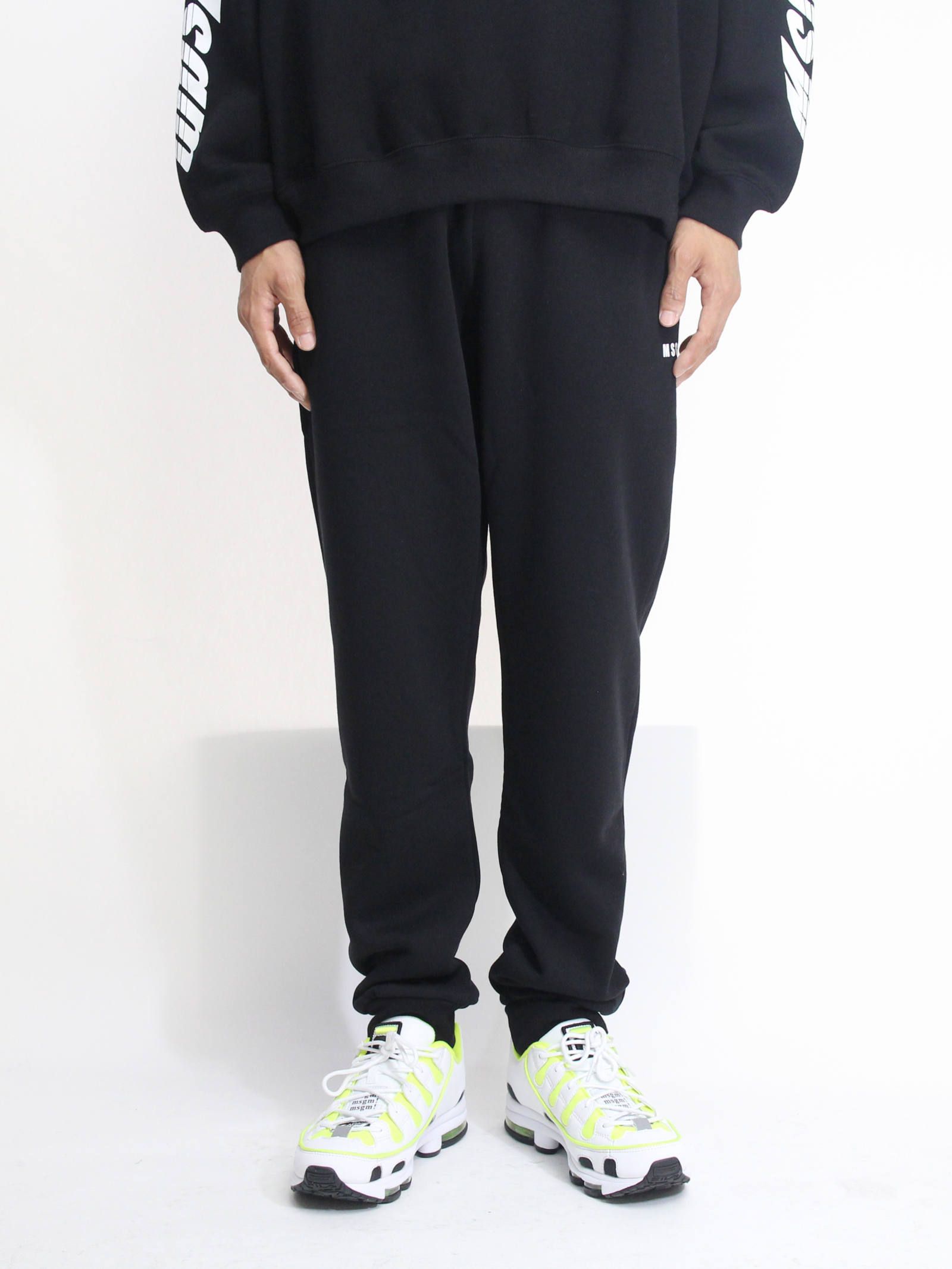 MSGM - MSGM スウェットロゴパンツ - BLACK | ADDICT WEB SHOP