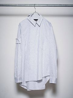 クロスオーバーロングスリーブオフィサー - CROSSOVER LONG SLEEVE OFFICER SHIRTS - GREY