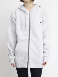 ジップアップフーディ - M.SWEAT - GREY